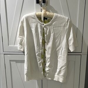 Ann Taylor Cream Button-Up Camisole